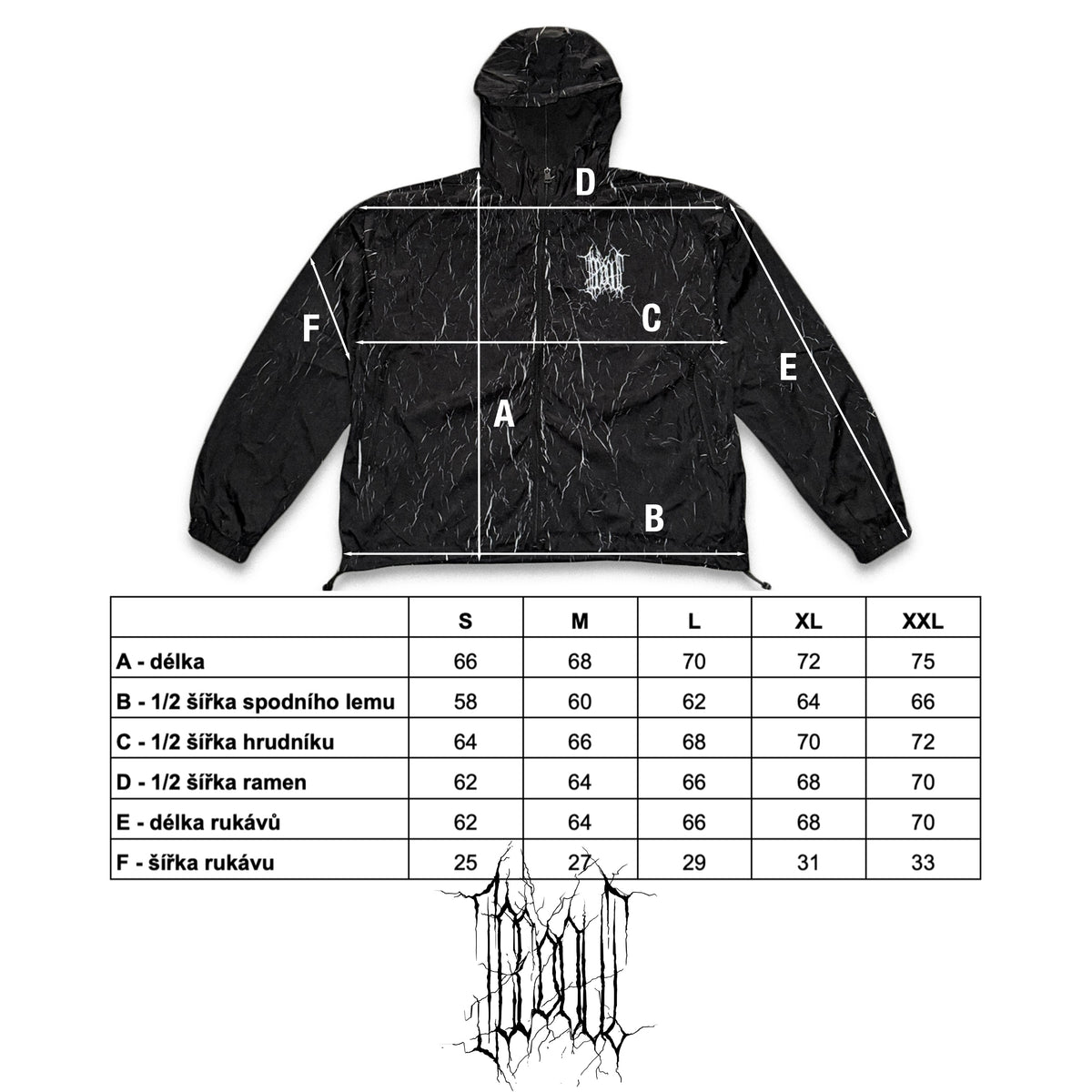 ICEDOUT CRACKED WINDBREAKER