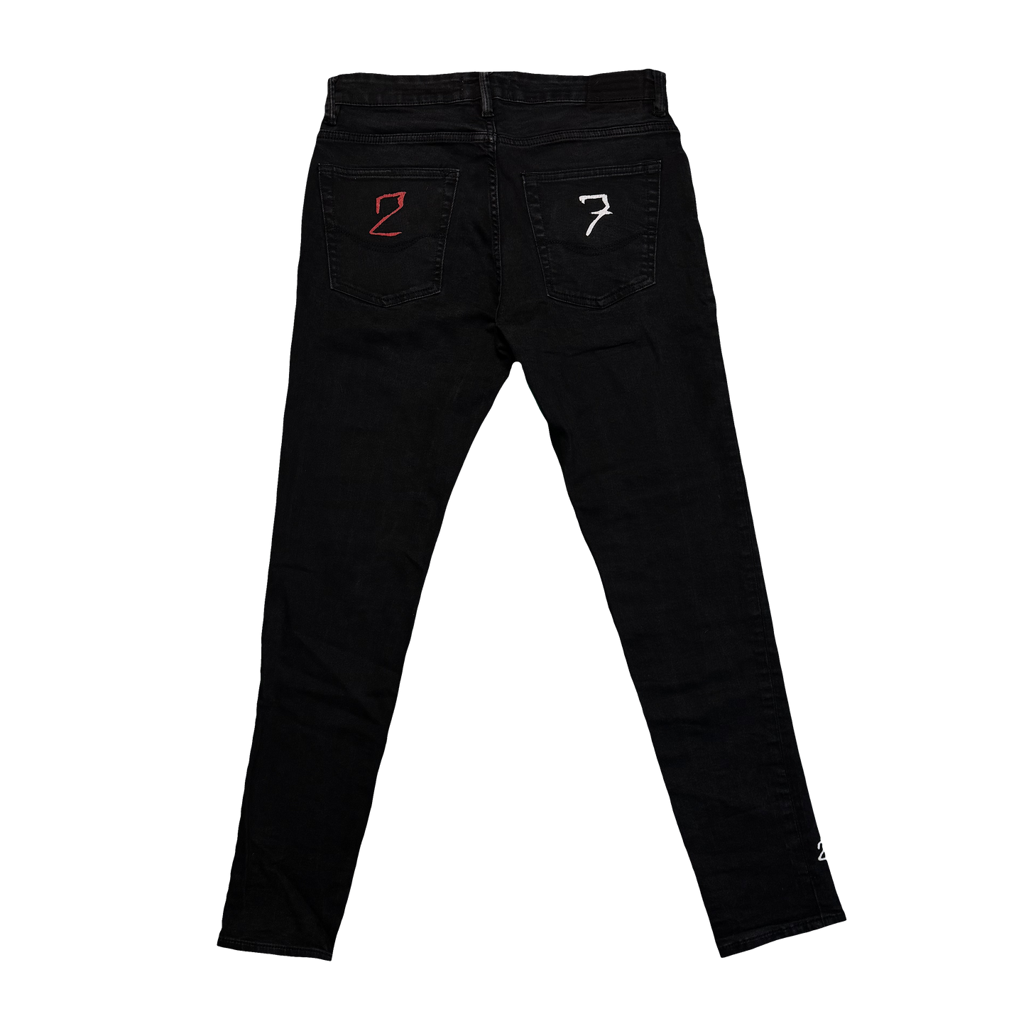 CUSTOM DŽÍNY "27" Z VIDEOKLIPU (BLACK)