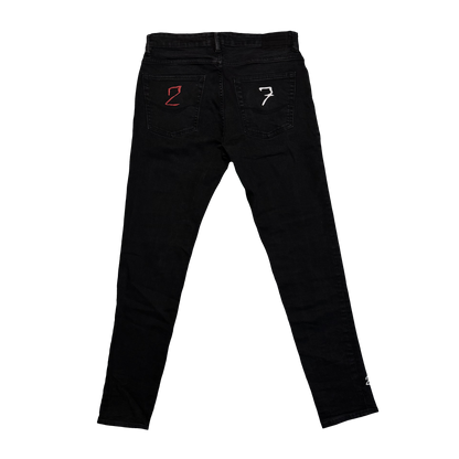 CUSTOM DŽÍNY "27" Z VIDEOKLIPU (BLACK)