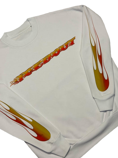 CREWNECK „HEATWAVE“ (WHITE)