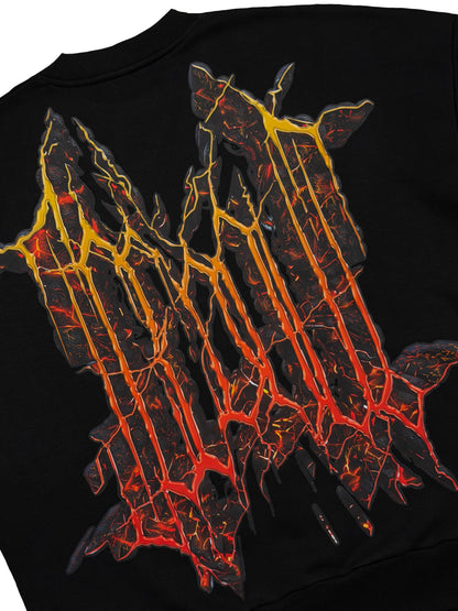 CREWNECK „HEATWAVE“ (BLACK)