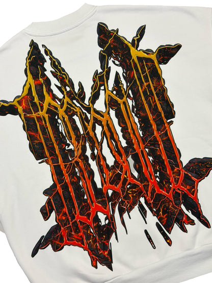 CREWNECK „HEATWAVE“ (WHITE)