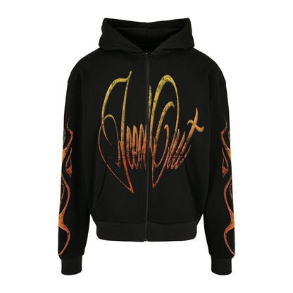 ZIP MIKINA „HEATWAVE“ (BLACK)