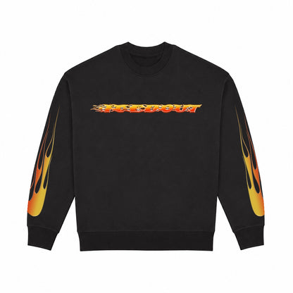 CREWNECK „HEATWAVE“ (BLACK)