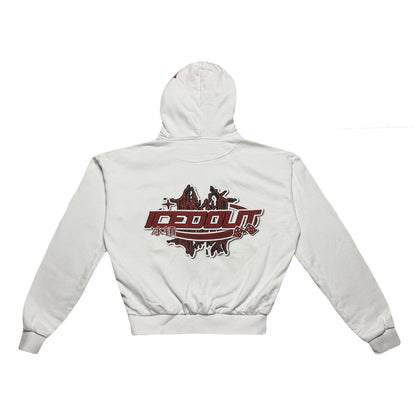 MIKINA ICEDOUT RAICING "GRAN TURISMO" HEAVY (WHITE)